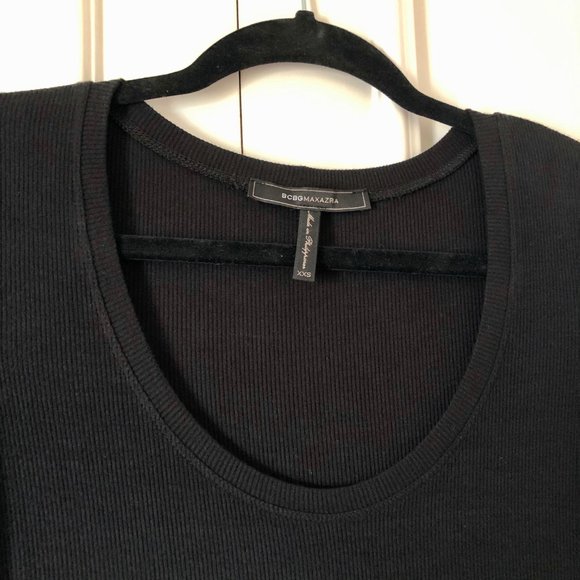 BCBGMaxAzria “Livi” Lace-Hem Ribbed Tunic Dress XXS - Picture 9 of 16